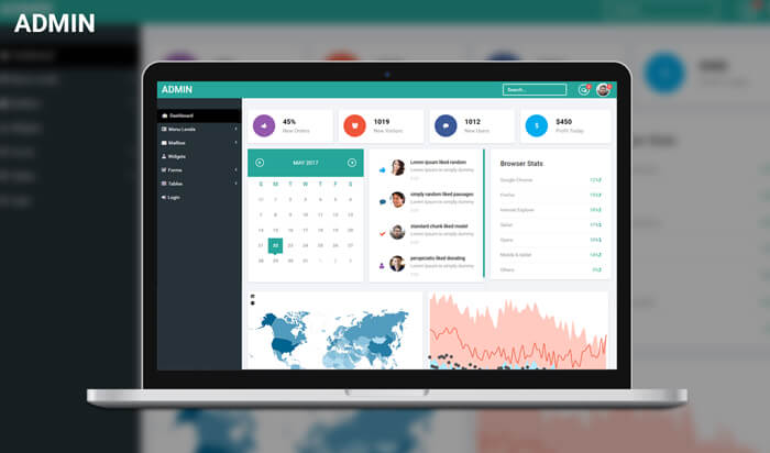 Dasborad Responsive Html Admin Template