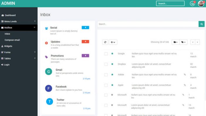 Dashboard Responsive HTML Admin Template - Premium Themes