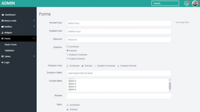 Dashboard Responsive HTML Admin Template - Premium Themes