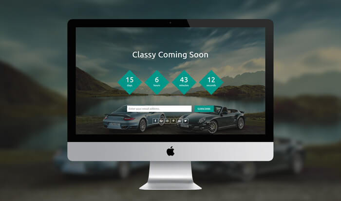 Classy Coming Soon Template