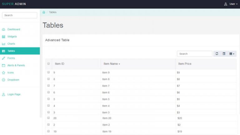 Super Responsive HTML Admin Template - Premium Themes