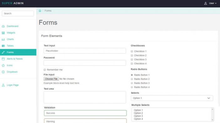 Super Responsive HTML Admin Template - Premium Themes